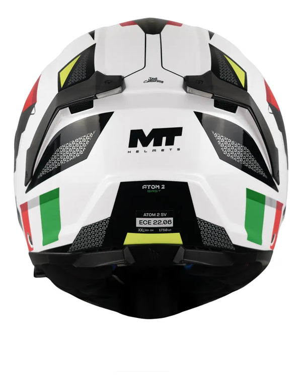 Casco MT Atom 2 SV Abatible Bast B6 Brillo