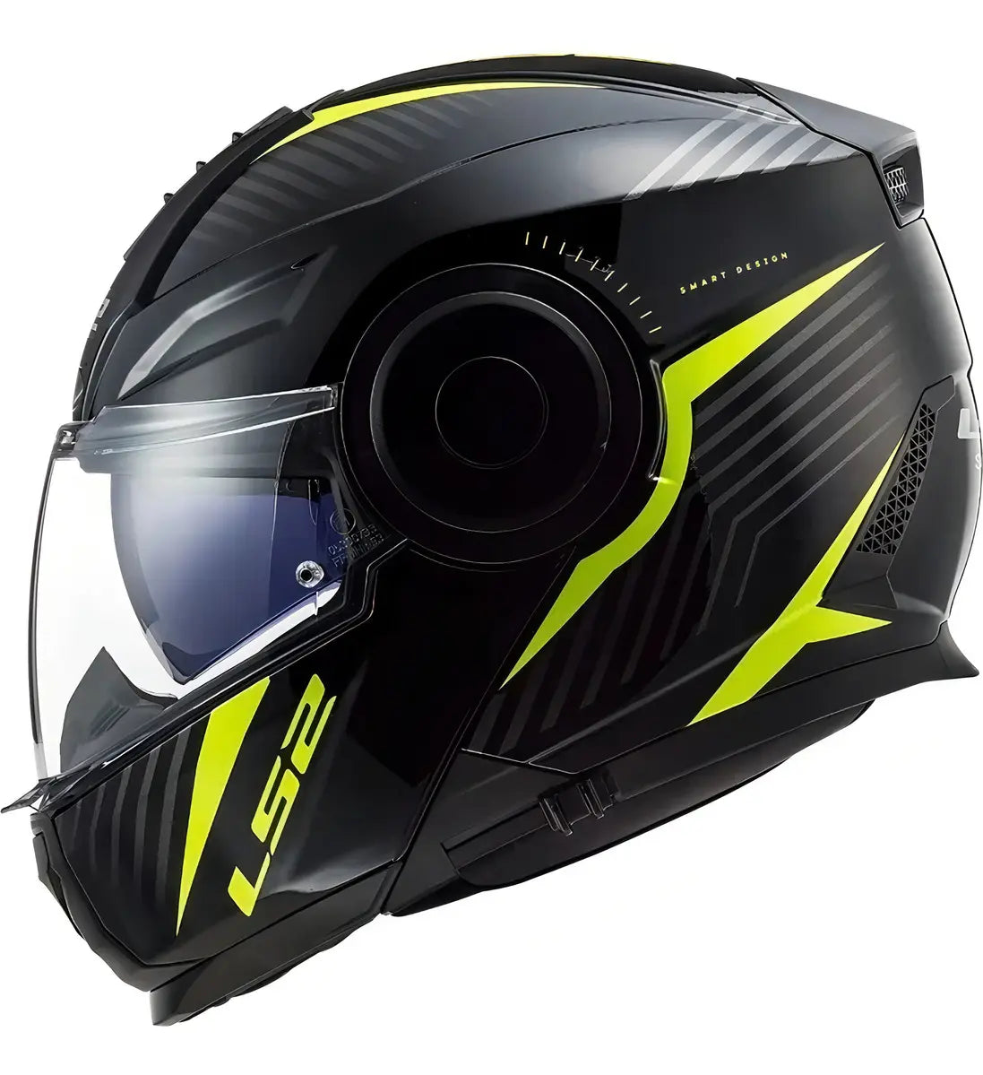 Casco Abatible LS2 Scope Skid II + Pinlock Amarillo FF902