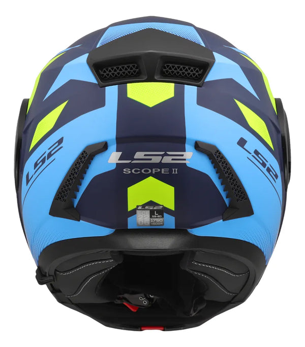 Casco Abatible LS2 Scope II + Pinlock  Azul Mate Duria FF902
