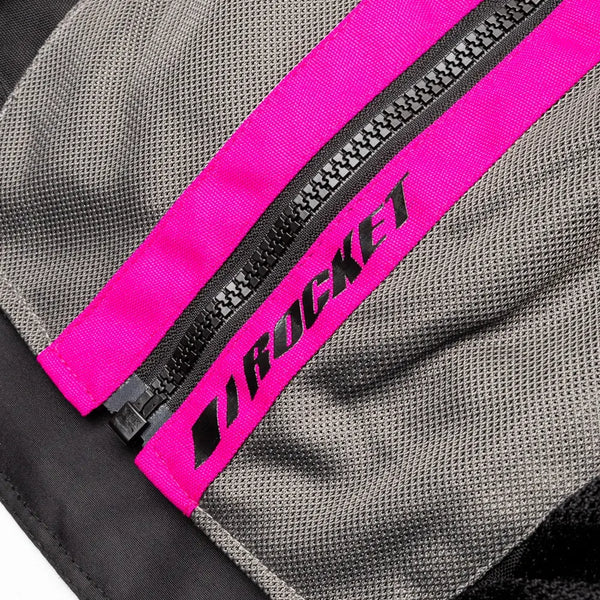 Chamarra Para Dama Joe Rocket Stratos Rosa Gris Negro