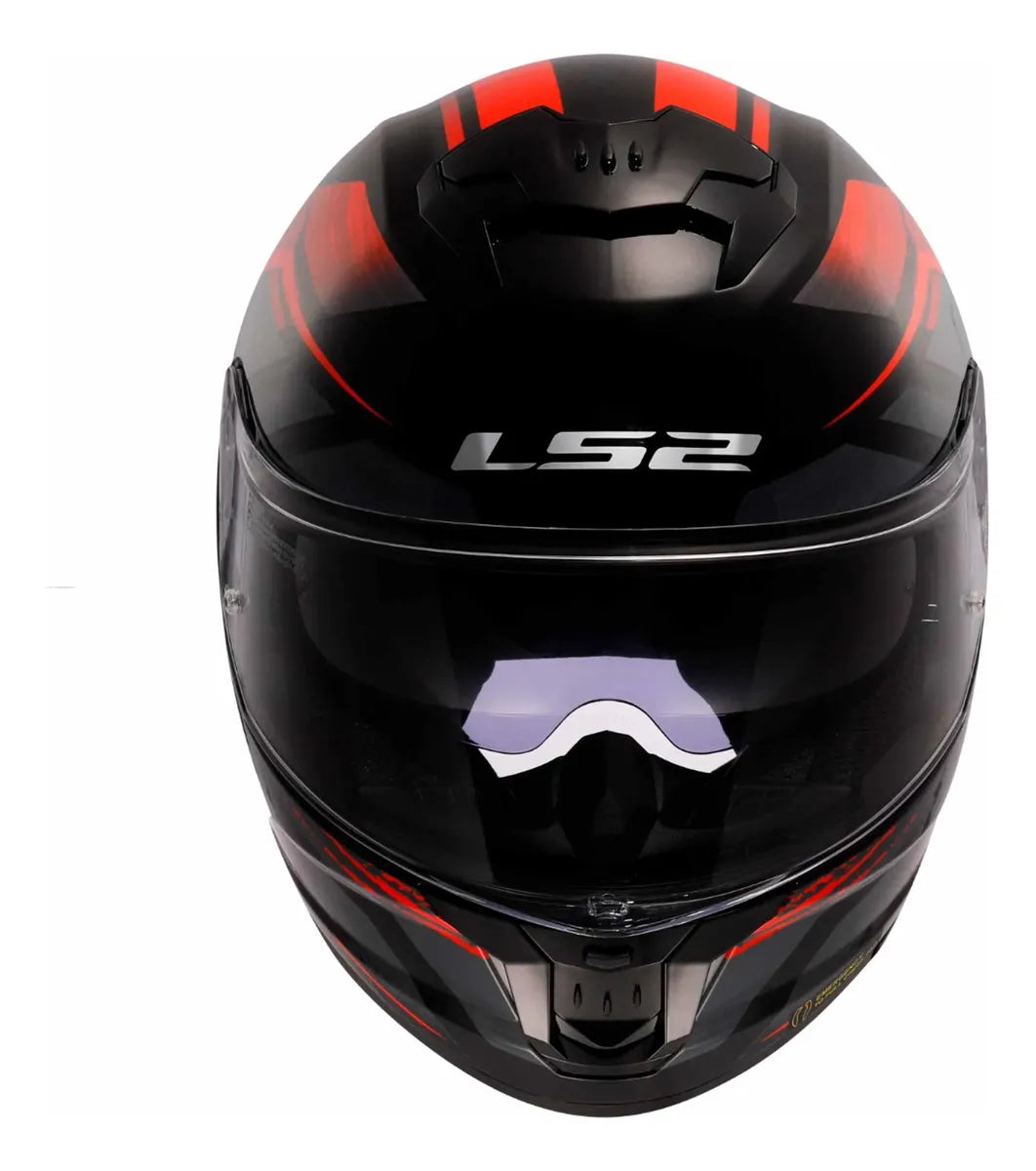 Casco Integral LS2 Stream II Fury Rojo Brillo FF808