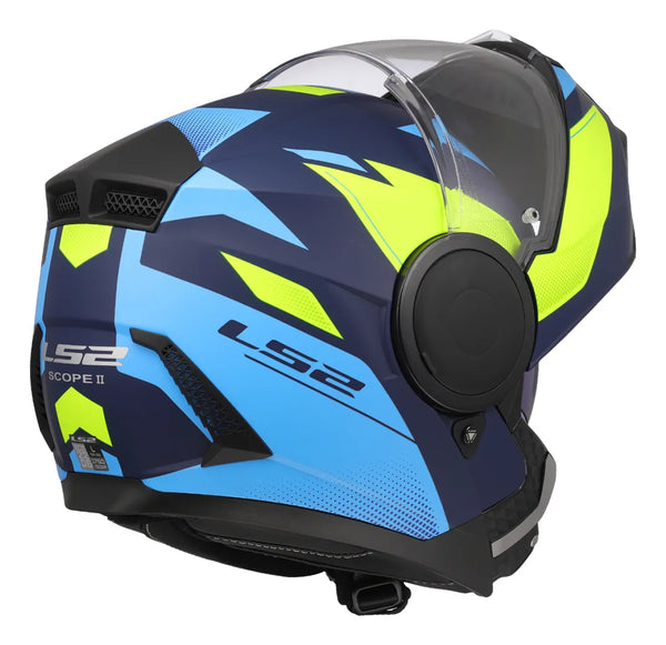 Casco Abatible LS2 Scope II + Pinlock  Azul Mate Duria FF902