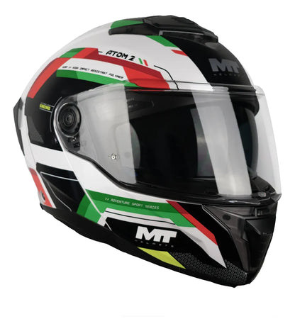 Casco MT Atom 2 SV Abatible Bast B6 Brillo