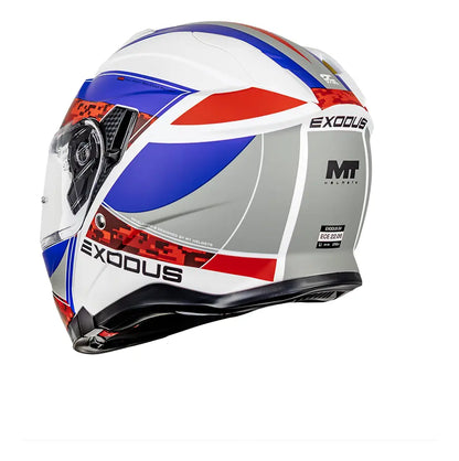 Casco Abatible MT Exodus Columbia A25 Rojo Mate