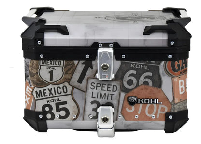 Baúl Trasero Motocicleta Kohl Route Aluminio 50 Lts