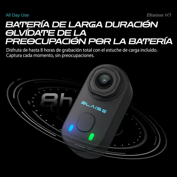 Blaise K1 Cámara Deportiva 4k 30fps 20mp 6 Ejes Negra