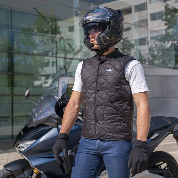 Chamarra LS2 Deportiva Café Liberty Textil