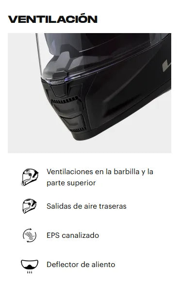 Casco Ls2 Vector II C Alizer Azul Negro Rojo Brillo FF811