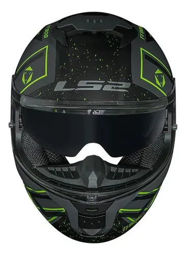 Casco Integral LS2 Stream II Maze Negro Verde Mate FF808