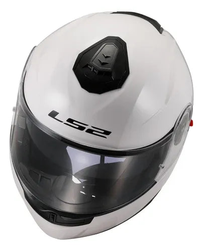 Casco Abatible Ls2 Strobe Blanco Brillo FF908
