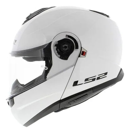 Casco Abatible Ls2 Strobe Blanco Brillo FF908