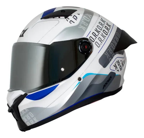 Casco Integral Axxis Fenix Dot Ork  A17 Blanco Mate