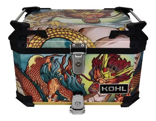 Baúl Trasero Motocicleta Kohl Aluminio Dragon 50 Lts
