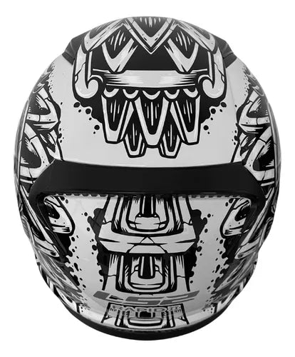 Casco Integral LS2 Rapid II Azteca Gris Blanco Brillo FF353