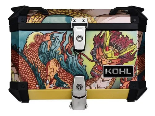 Baúl Trasero Motocicleta Kohl Aluminio Dragon 50 Lts