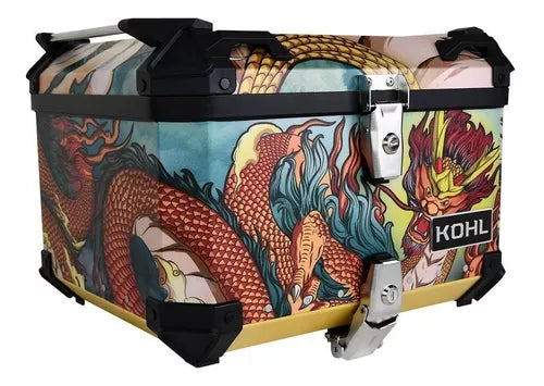 Baúl Trasero Motocicleta Kohl Aluminio Dragon 50 Lts
