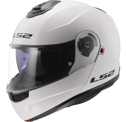 Casco Abatible Ls2 Strobe Blanco Brillo FF908