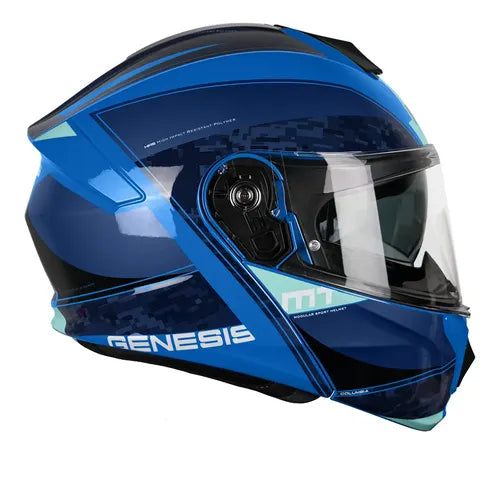Casco Mt Genesis R Sv Columbia C7 Azul Brillo