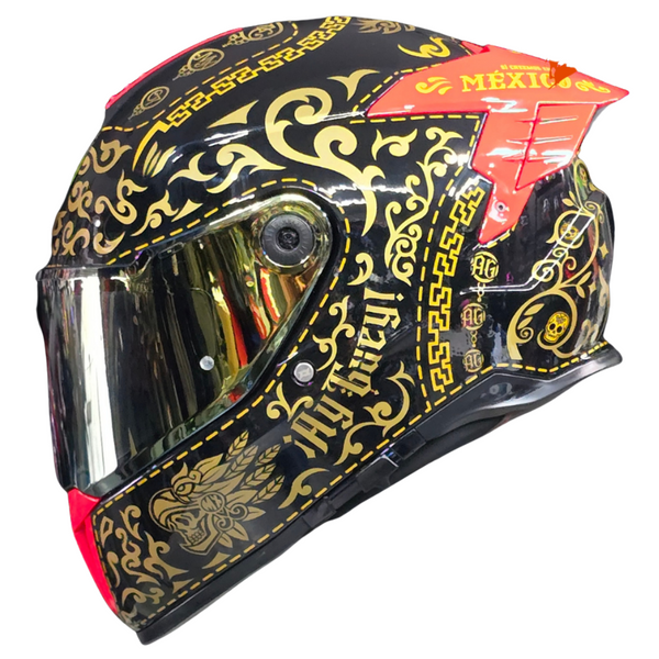 Casco Integral Axxis Hawk B9 Ay Guey Mariachi