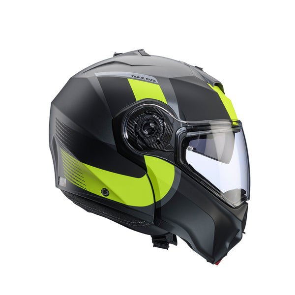 Casco Abatible Caberg Duke Evo Indi Gun Negro Amarillo