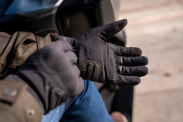 Guantes Ls2 Urbs II Touring Impermeables Negro Gris Morado para mujer