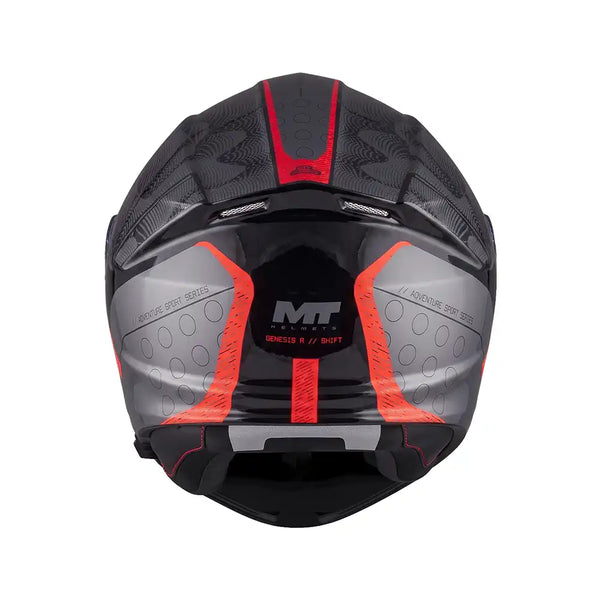 Casco Abatible Mt 935 RSV Genesis R SV Shift B15 Rojo Negro Brillo