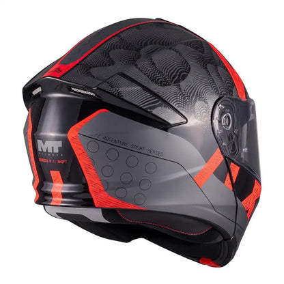 Casco Abatible Mt 935 RSV Genesis R SV Shift B15 Rojo Negro Brillo