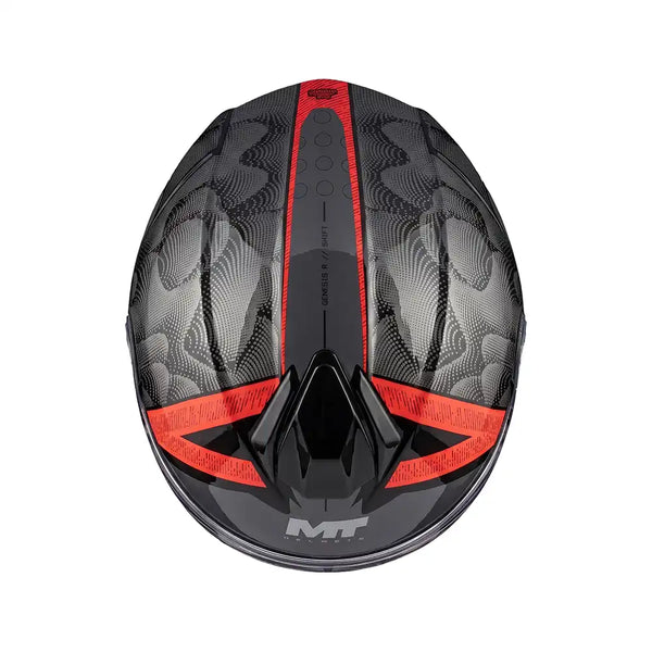Casco Abatible Mt 935 RSV Genesis R SV Shift B15 Rojo Negro Brillo