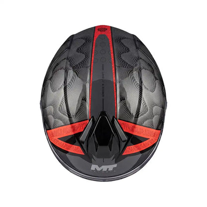 Casco Abatible Mt 935 RSV Genesis R SV Shift B15 Rojo Negro Brillo