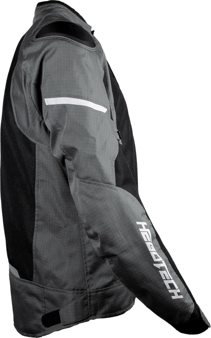 Chamarra Con Protecciones Hebotech HT GPR Negro Gris