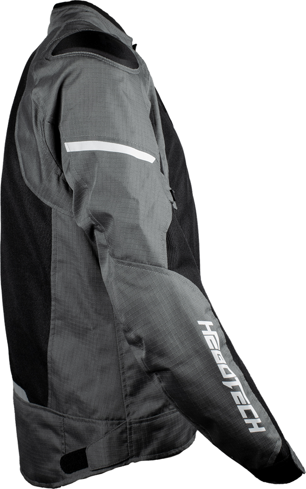 Chamarra Con Protecciones Hebotech HT GPR Negro Gris