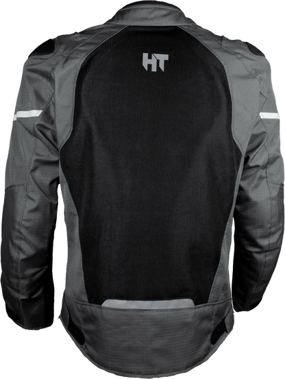 Chamarra Con Protecciones Hebotech HT GPR Negro Gris