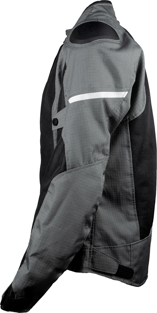 Chamarra Con Protecciones Hebotech HT GPR Negro Gris