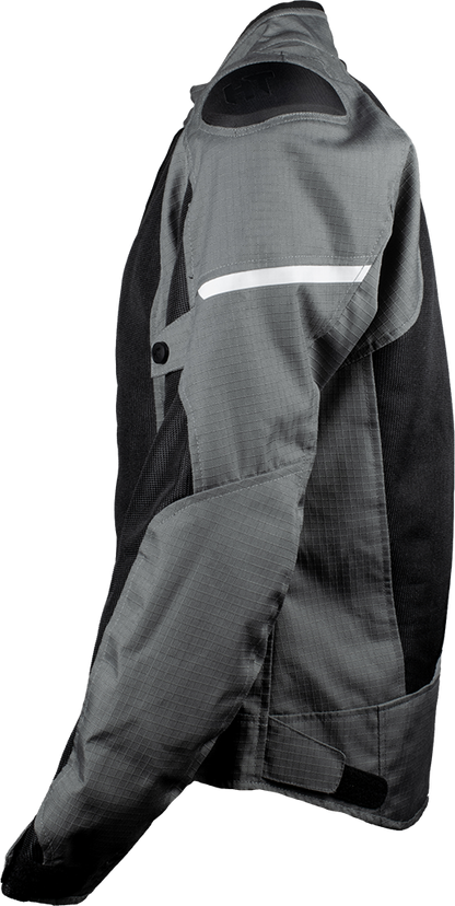 Chamarra Con Protecciones Hebotech HT GPR Negro Gris