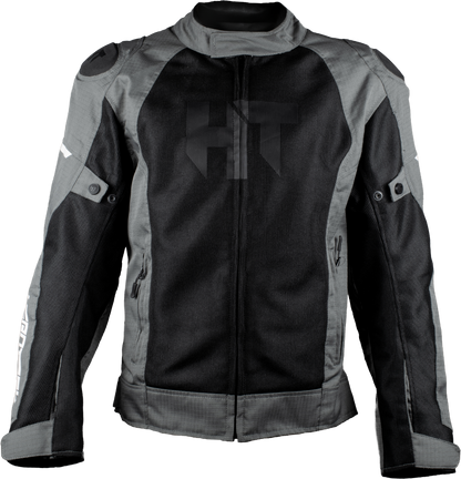 Chamarra Con Protecciones Hebotech HT GPR Negro Gris