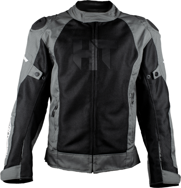 Chamarra Con Protecciones Hebotech HT GPR Negro Gris