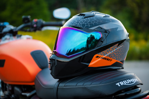 Casco Integral Joe Rocket Rkt 400 Ballistic Naranja