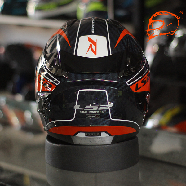 Casco Integral LS2 Challenger Ct2 Carbon Grid Ct2 Rojo Brillo FF327