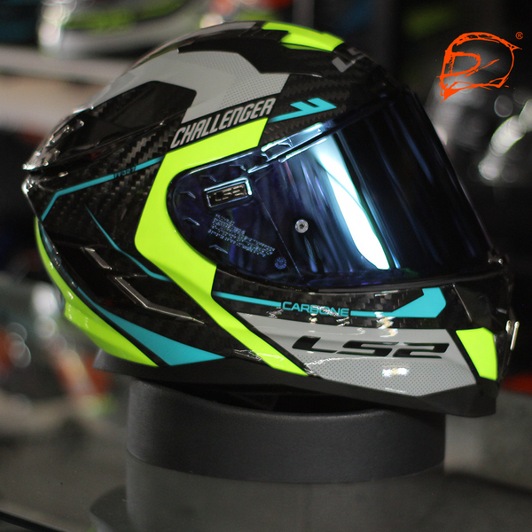 Casco Integral LS2 Challenger Ct2 Carbon Thorn Amarillo Brillo