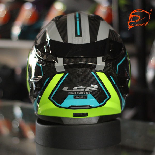 Casco Integral LS2 Challenger Ct2 Carbon Thorn Amarillo Brillo