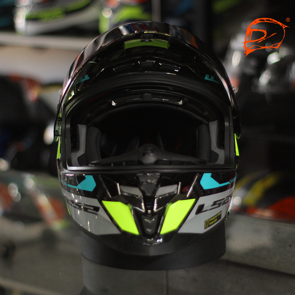 Casco Integral LS2 Challenger Ct2 Carbon Thorn Amarillo Brillo