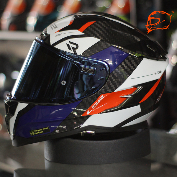Casco Integral LS2 Challenger Ct2 Carbon Alloy  Rojo Mate