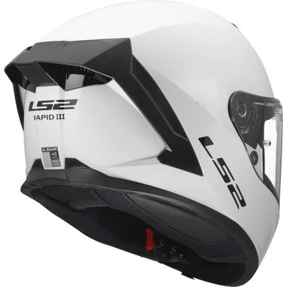 Casco Integral LS2 Rapid III Solid Blanco Brillo FF820