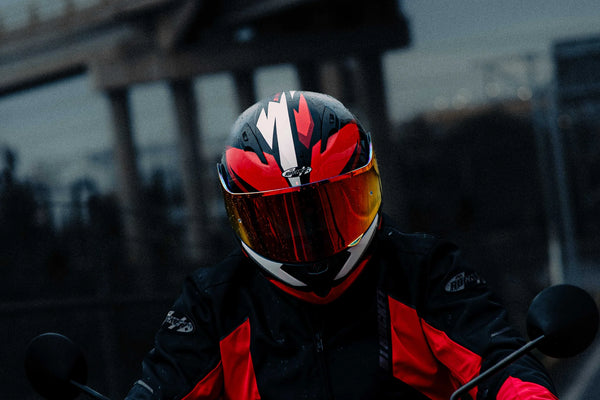 Casco Abatible Joe Rocket 300 Alter Ego Azul Rojo