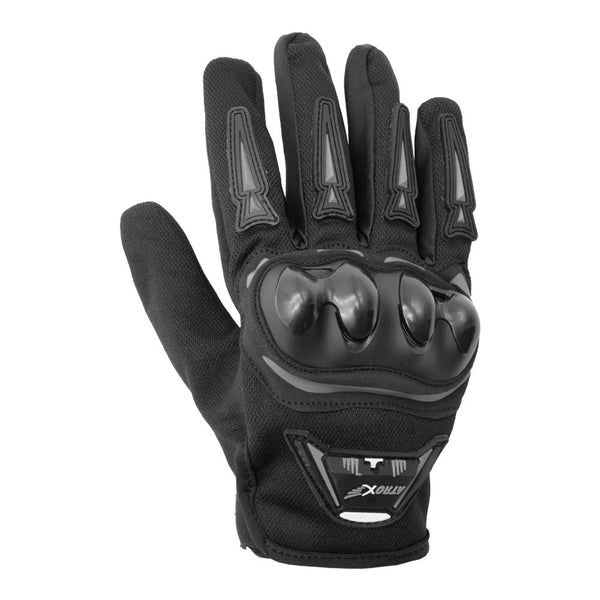 Guantes Atrox AT-4215 Textil Corto Negro