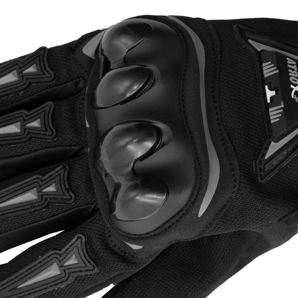 Guantes Atrox AT-4215 Textil Corto Negro