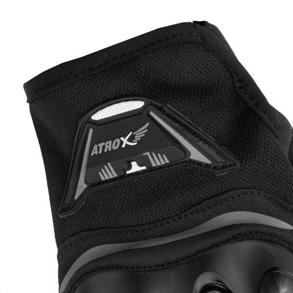 Guantes Atrox AT-4215 Textil Corto Negro