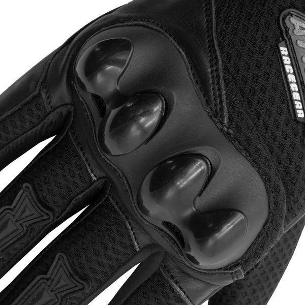 Guantes Atrox AT-4210 Ventilado Corto Negro
