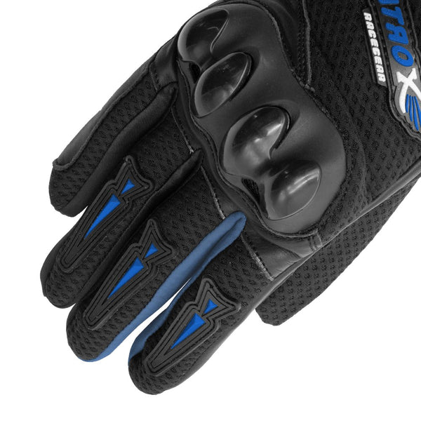 Guantes Atrox AT-4210 Ventilado Corto Azul