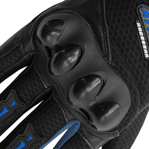 Guantes Atrox AT-4210 Ventilado Corto Azul